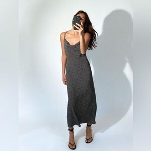 Zara Women’s Poka Dot MIDI Dress NWT